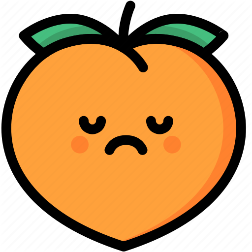 Sad peach